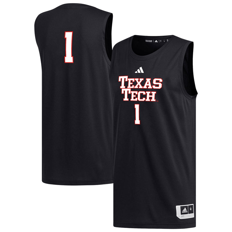 Texas Tech Red Raiders Basketball Jersey, Black Replica Sportswear Jersey Shirt, Sleeveless Athletic Tank Jersey, Casual Gift for Men