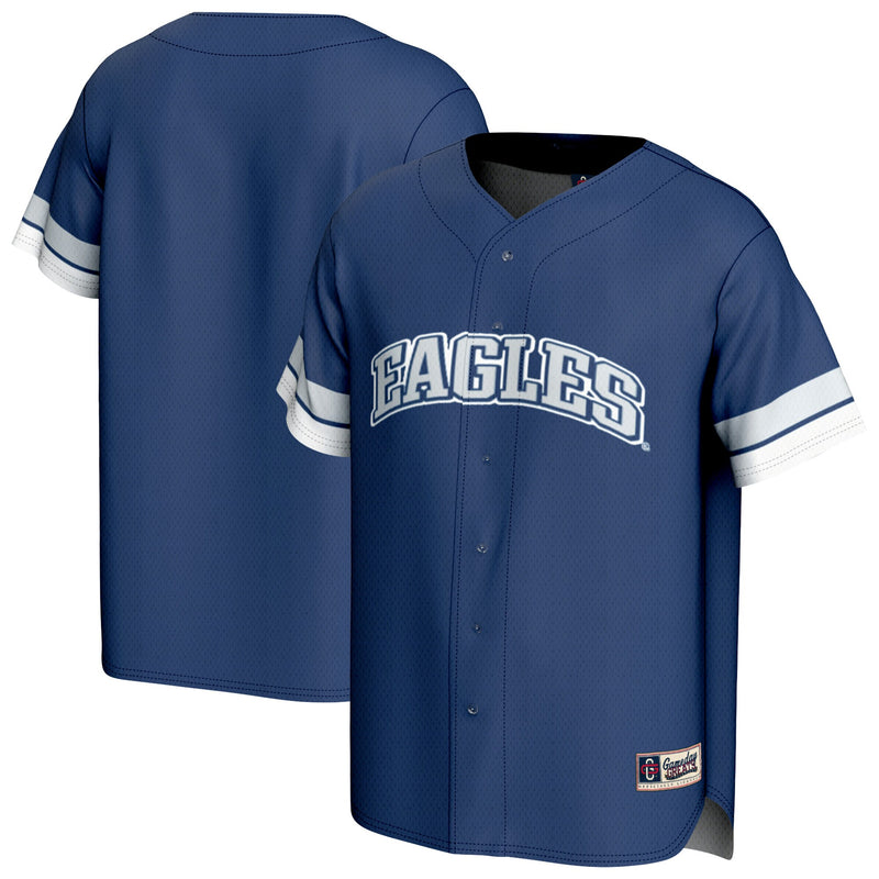 Emory Eagles Baseball Jersey, Blue Sportswear Jersey Shirt, Lightweight Breathable Athletic Jersey, Casual Gift for Men