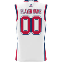 Arizona Wildcats Basketball Jersey, White Sportswear Jersey Shirt, Sleeveless Athletic Tank Jersey, Casual Gift for Men