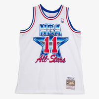 NBA Isiah Thomas 1992 All-Star East Authentic Basketball Jersey, Sportswear Jersey Shirt, Sleeveless Athletic Tank Jersey, Casual Gift for Men