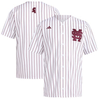 Mississippi State Bulldogs Baseball Jersey, White Replica Sportswear Jersey Shirt, Lightweight Breathable Athletic Jersey, Casual Gift for Men