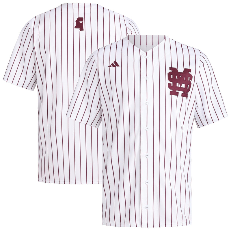 Mississippi State Bulldogs Baseball Jersey, White Replica Sportswear Jersey Shirt, Lightweight Breathable Athletic Jersey, Casual Gift for Men