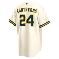 William Contreras Milwaukee Brewers Baseball Jersey, Sportswear Jersey Shirt, Lightweight Athletic Jersey, Casual Gift for Men, Style 202262181