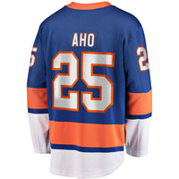 Sebastian Aho New York Islanders Hockey Jersey, Royal Breakaway Sportswear Jersey Shirt, Long Sleeve Hockey Sweater Jersey, Casual Gift for Men