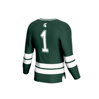 Michigan State Spartans Hockey Jersey, Green Sportswear Jersey Shirt, Long Sleeve Hockey Sweater Jersey, Casual Gift for Men, Style 202997349