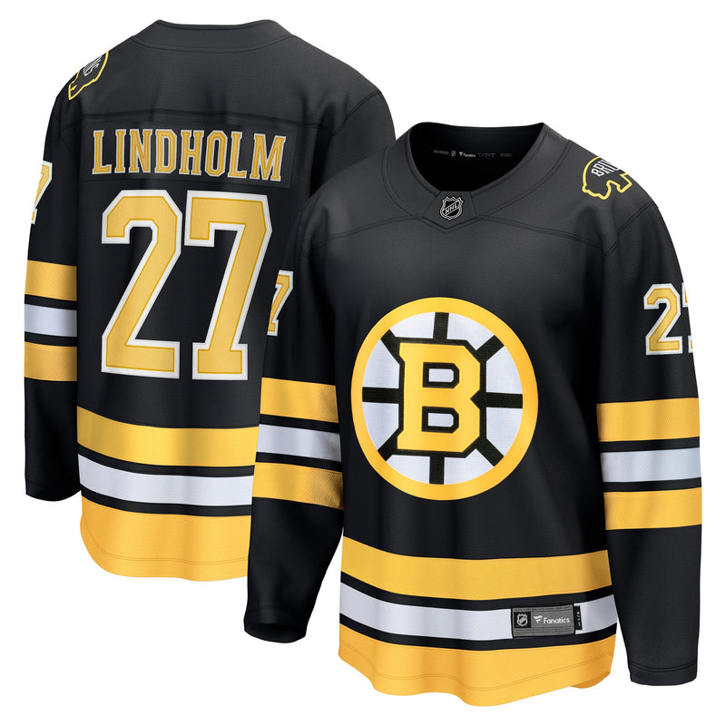 Hampus Lindholm Boston Bruins Hockey Jersey, Black Breakaway Sportswear Jersey Shirt, Long Sleeve Hockey Sweater Jersey, Casual Gift for Men