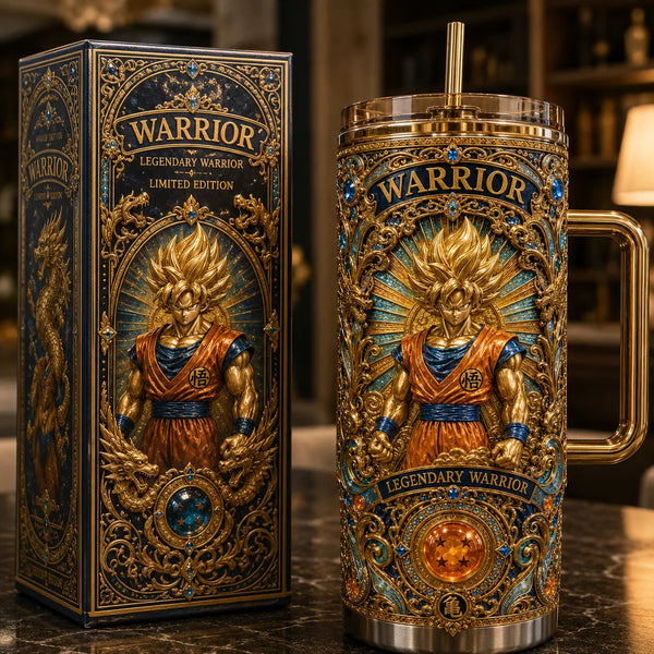 Goku - Gilded Relief in Sapphire, Amber and Gold - main