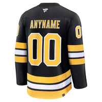Boston Bruins Hockey Jersey, Black Premium Home Sportswear Jersey Shirt, Long Sleeve Hockey Sweater Jersey, Casual Gift for Men, Style 203133907