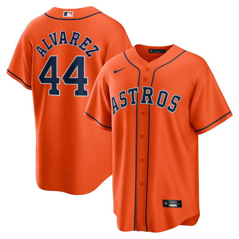 Yordan Álvarez Houston Astros Baseball Jersey, Orange Sportswear Jersey Shirt, Lightweight Breathable Athletic Jersey, Casual Gift for Men