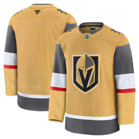 Vegas Golden Knights Hockey Jersey, Gold Sportswear Jersey Shirt, Long Sleeve Hockey Sweater Jersey, Casual Gift for Men, Style 202015741