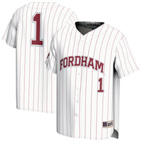 Fordham Rams Lightweight Collegiate Baseball Jersey, White Sportswear Jersey Shirt, Lightweight Breathable Athletic Jersey, Casual Gift for Men