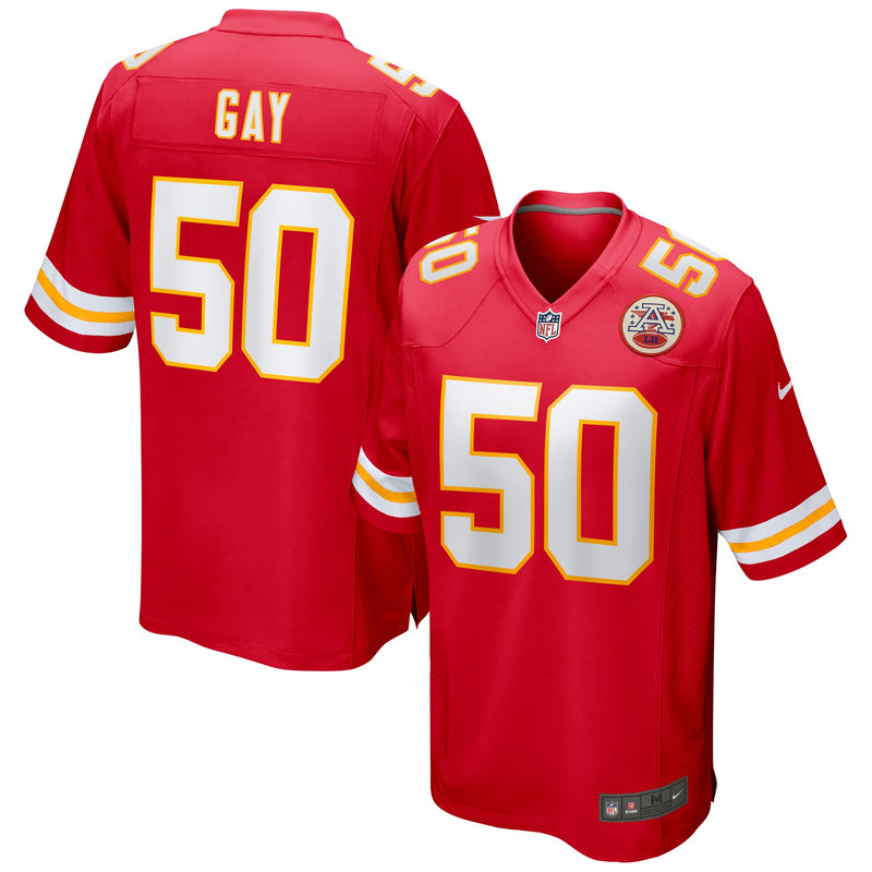 Willie Gay Kansas City Chiefs Football Jersey, Red Game Sportswear Jersey Shirt, Lightweight Breathable Athletic Jersey, Casual Gift for Men