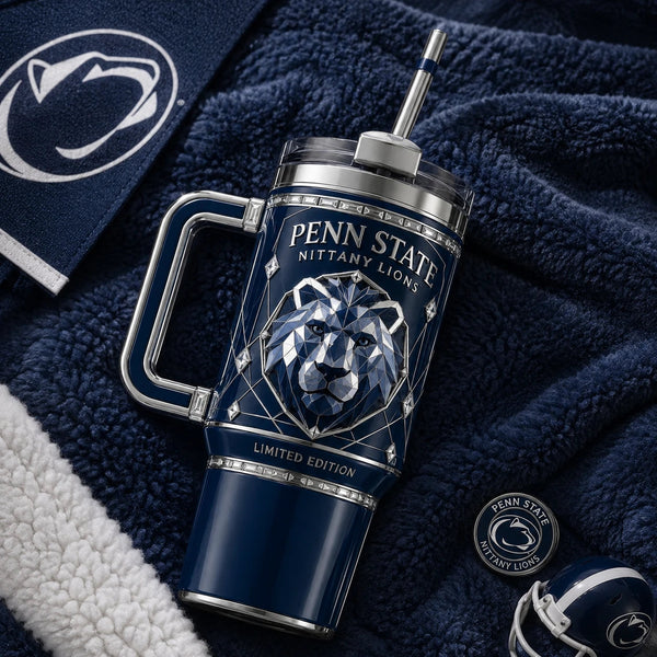 PSU Lion Crest - Navy, Facets and Quiet Composure - main