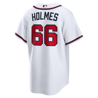 Grant Holmes Atlanta Braves Baseball Jersey, White Replica Sportswear Jersey Shirt, Lightweight Breathable Athletic Jersey, Casual Gift for Men