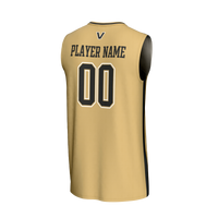 Vanderbilt Commodores Basketball Jersey, Gold Sportswear Jersey Shirt, Sleeveless Athletic Tank Jersey, Casual Gift for Men, Style 202287983