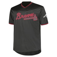 Atlanta Braves Baseball Jersey, Charcoal Fashion Sportswear Jersey Shirt, Lightweight Breathable Athletic Jersey, Casual Gift for Men