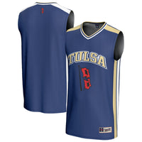 Tulsa Golden Hurricane Basketball Jersey, Royal Sportswear Jersey Shirt, Sleeveless Athletic Tank Jersey, Casual Gift for Men