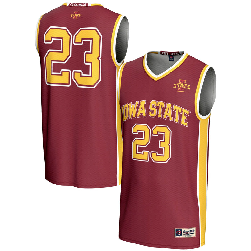 Iowa State Cyclones Basketball Jersey, Cardinal Lightweight Sportswear Jersey Shirt, Sleeveless Athletic Tank Jersey, Casual Gift for Men