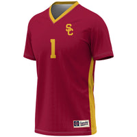 USC Trojans Soccer Jersey, Cardinal Fashion Lightweight Sportswear Jersey Shirt, Lightweight Breathable Athletic Jersey, Casual Gift for Men