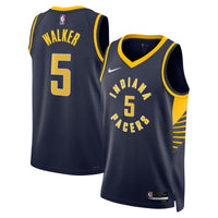 Jarace Walker Indiana Pacers Basketball Jersey, Navy Swingman Sportswear Jersey Shirt, Sleeveless Athletic Tank Jersey, Casual Gift for Men