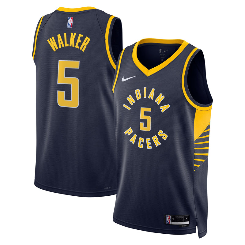 Jarace Walker Indiana Pacers Basketball Jersey, Navy Swingman Sportswear Jersey Shirt, Sleeveless Athletic Tank Jersey, Casual Gift for Men