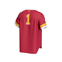 USC Trojans Collegiate Baseball Jersey, Cardinal Fashion Sportswear Jersey Shirt, Lightweight Breathable Athletic Jersey, Casual Gift for Men