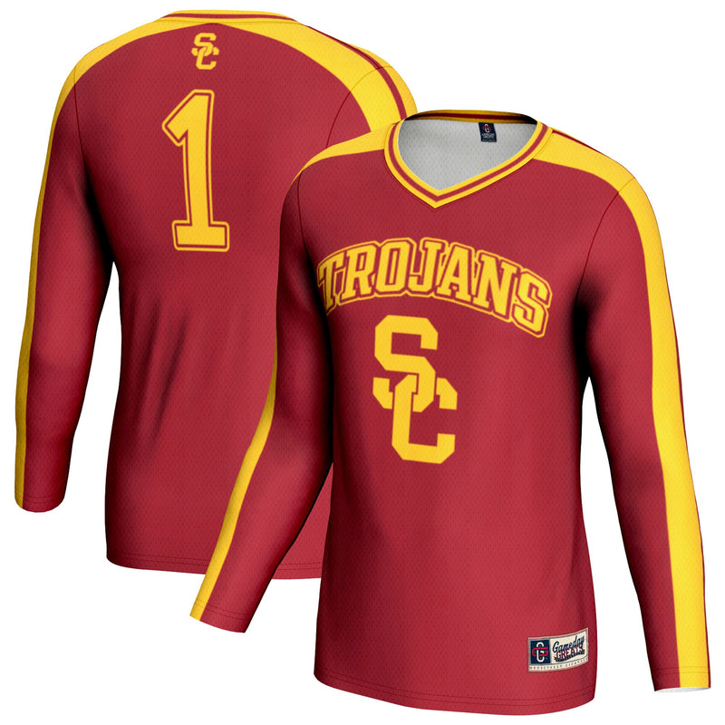 USC Trojans Volleyball Jersey, Cardinal Fashion Lightweight Sportswear Jersey Shirt, Lightweight Breathable Athletic Jersey, Casual Gift for Men