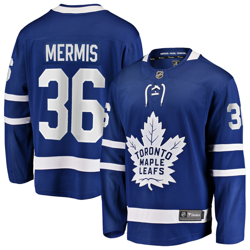 Dakota Mermis Toronto Maple Leafs Hockey Jersey, Blue Breakaway Sportswear Jersey Shirt, Long Sleeve Hockey Sweater Jersey, Casual Gift for Men