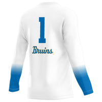 UCLA Bruins Volleyball Jersey, White Lightweight Sportswear Jersey Shirt, Lightweight Breathable Athletic Jersey, Casual Gift for Men
