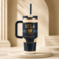 UCLA Crest - Navy, Cream and Gold in Collegiate Balance