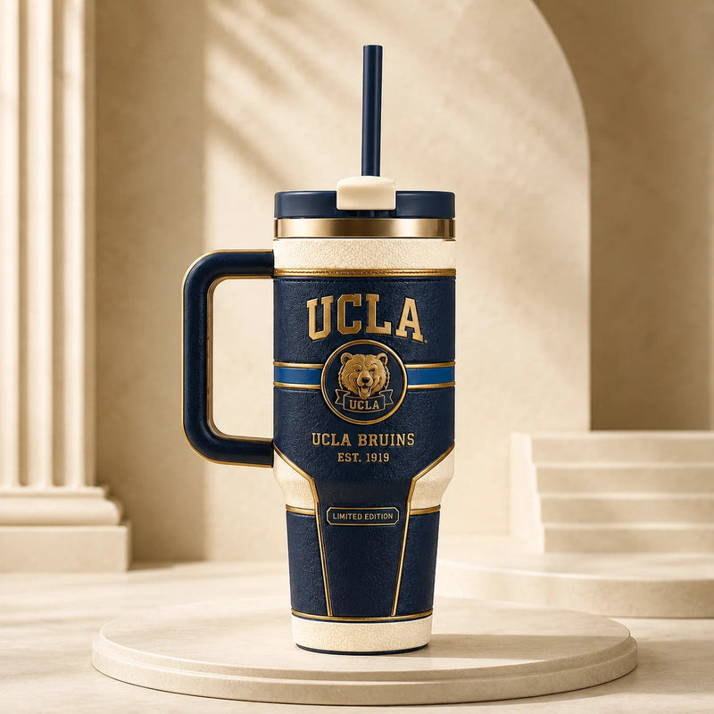 UCLA Crest - Navy, Cream and Gold in Collegiate Balance
