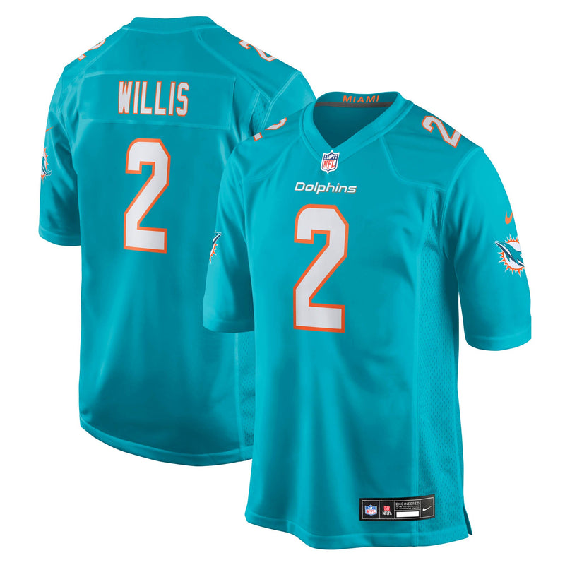 Malik Willis Miami Dolphins Football Jersey, Aqua Game Sportswear Jersey Shirt, Lightweight Breathable Athletic Jersey, Casual Gift for Men