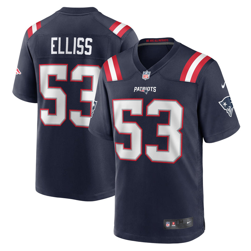 Christian Elliss New England Patriots Football Jersey, Navy Sportswear Jersey Shirt, Lightweight Breathable Athletic Jersey, Casual Gift for Men