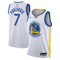 Kristaps Porziņģis Golden State Warriors Basketball Jersey, White Sportswear Jersey Shirt, Sleeveless Athletic Tank Jersey, Casual Gift for Men