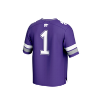 Kansas State Wildcats Lightweight Football Jersey, Purple Sportswear Jersey Shirt, Lightweight Breathable Athletic Jersey, Casual Gift for Men