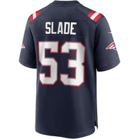 Chris Slade New England Patriots Football Jersey, Navy Game Sportswear Jersey Shirt, Lightweight Breathable Athletic Jersey, Casual Gift for Men