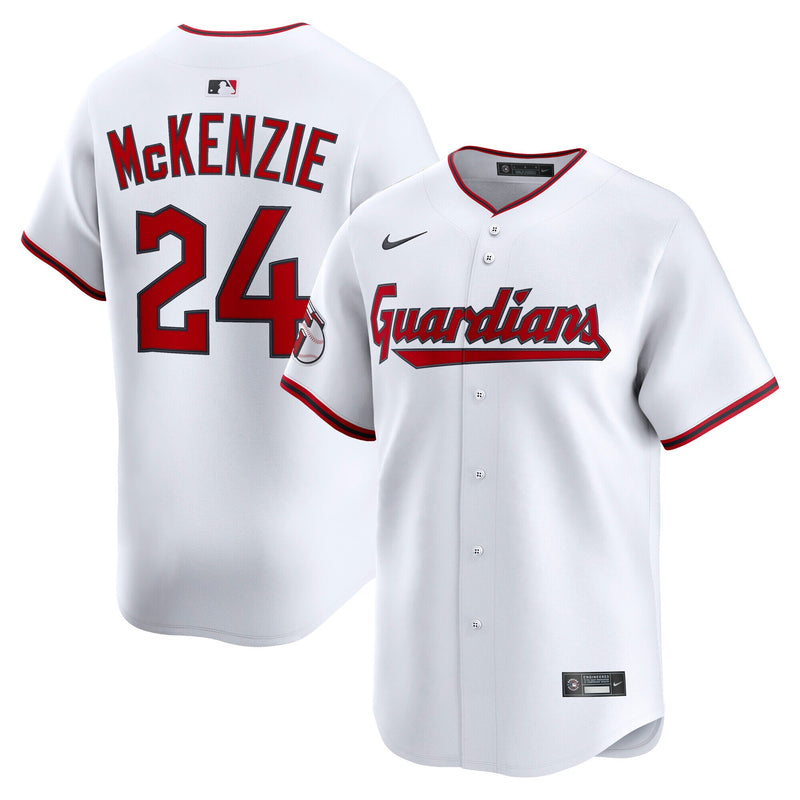 Triston McKenzie Cleveland Guardians Baseball Jersey, White Sportswear Jersey Shirt, Lightweight Breathable Athletic Jersey, Casual Gift for Men