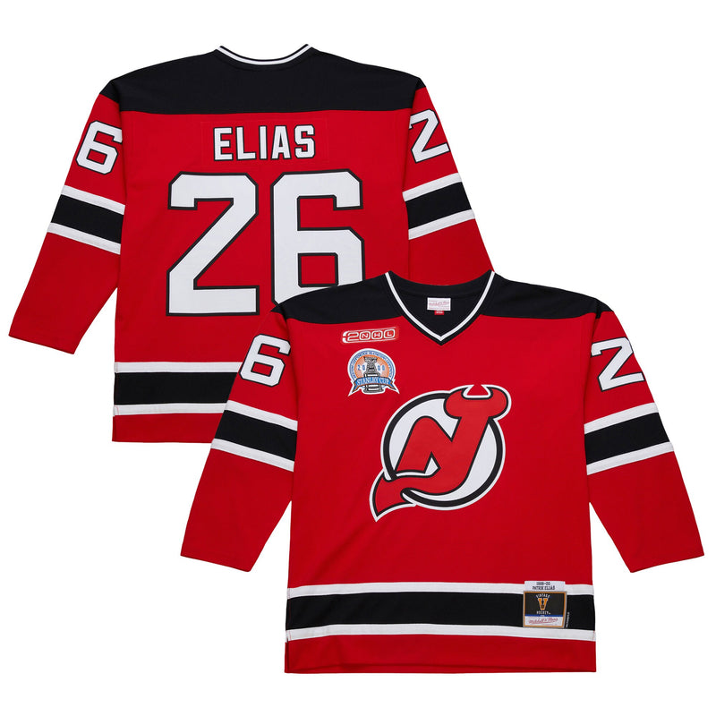 Patrik Elias New Jersey Devils Hockey Jersey, Red Sportswear Jersey Shirt, Long Sleeve Hockey Sweater Jersey, Casual Gift for Men