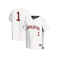 Charleston Cougars Baseball Jersey, White Fashion Sportswear Jersey Shirt, Lightweight Breathable Athletic Jersey, Casual Gift for Men