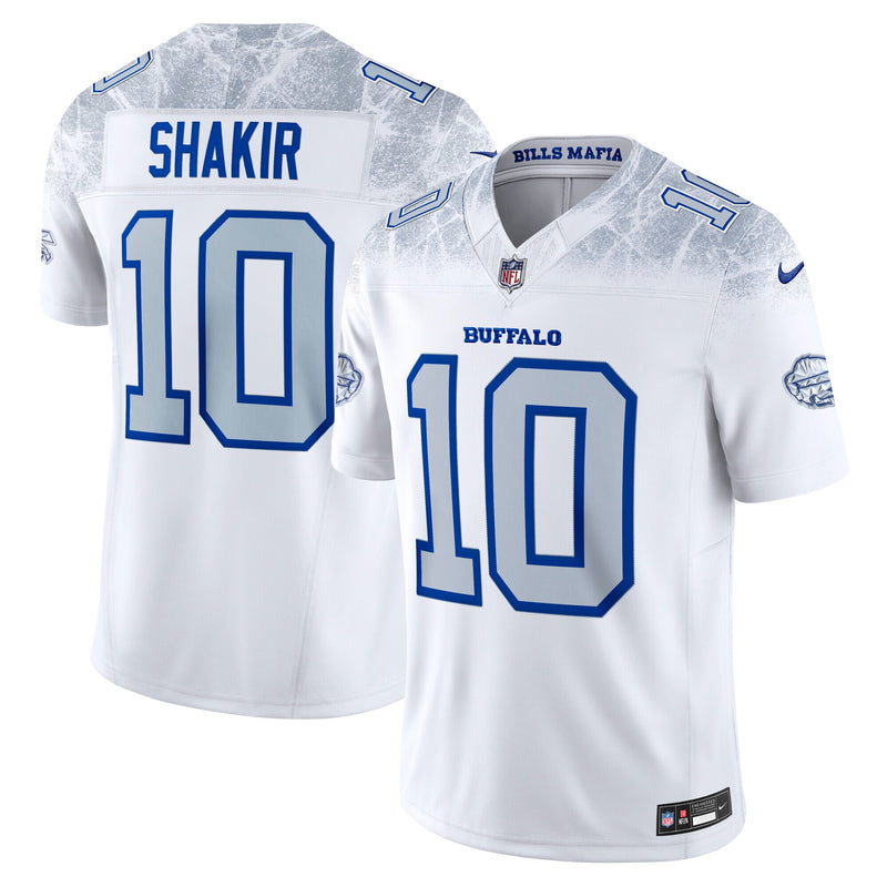 Khalil Shakir Buffalo Bills Football Jersey, White Limited Sportswear Jersey Shirt, Lightweight Breathable Athletic Jersey, Casual Gift for Men