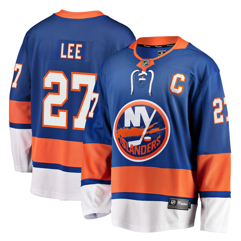 Anders Lee New York Islanders Hockey Jersey, Royal Breakaway Sportswear Jersey Shirt, Long Sleeve Hockey Sweater Jersey, Casual Gift for Men