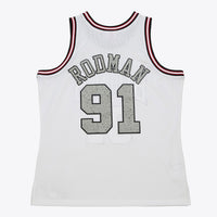 Chicago Bulls Basketball Jersey, White Swingman Sportswear Jersey Shirt, Sleeveless Athletic Tank Jersey, Casual Gift for Men, Style 204330105