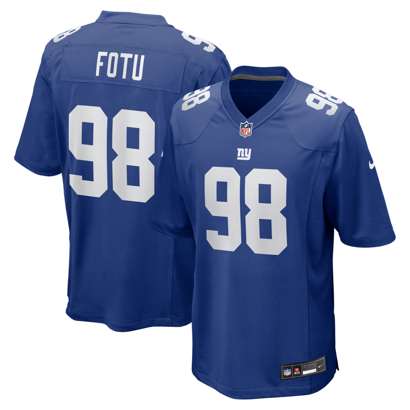 Leki Fotu New York Giants Football Jersey, Royal Game Sportswear Jersey Shirt, Lightweight Breathable Athletic Jersey, Casual Gift for Men