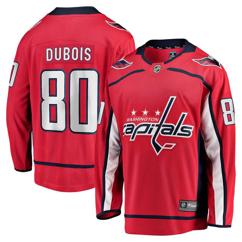 Pierre-Luc Dubois Washington Capitals Hockey Jersey, Red Sportswear Jersey Shirt, Long Sleeve Hockey Sweater Jersey, Casual Gift for Men