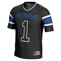 Memphis Tigers Endzone Football Jersey, Black Sportswear Jersey Shirt, Lightweight Breathable Athletic Jersey, Casual Gift for Men