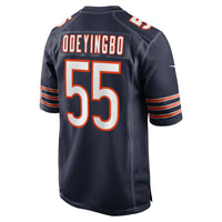 Dayo Odeyingbo Chicago Bears Football Jersey, Navy Game Sportswear Jersey Shirt, Lightweight Breathable Athletic Jersey, Casual Gift for Men