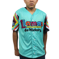 Hickory Crawdads Teal Copa Replica Baseball Jersey, Sportswear Jersey Shirt, Lightweight Breathable Athletic Jersey, Casual Gift for Men