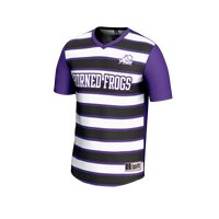 TCU Horned Frogs Soccer Jersey, Purple Fashion Lightweight Sportswear Jersey Shirt, Lightweight Breathable Athletic Jersey, Casual Gift for Men