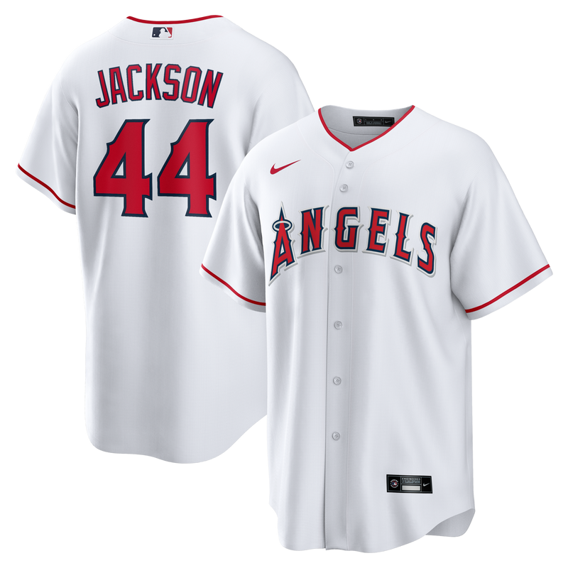 Reggie Jackson Los Angeles Angels Baseball Jersey, White Sportswear Jersey Shirt, Lightweight Breathable Athletic Jersey, Casual Gift for Men