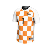Tennessee Volunteers Soccer Fashion Soccer Jersey, White Sportswear Jersey Shirt, Lightweight Breathable Athletic Jersey, Casual Gift for Men